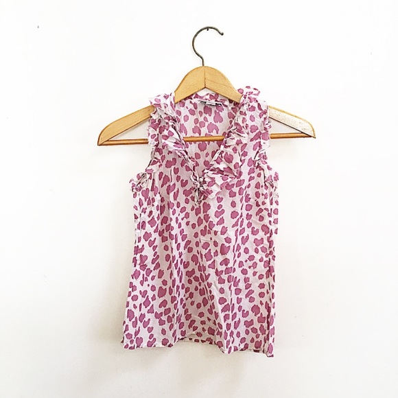 LOFT Tops - Loft Leopard Print Summer Blouse